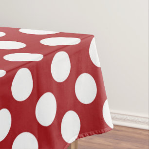 Red Polka Dots, Polka Dot Pattern, Dots, Dotted Tablecloth