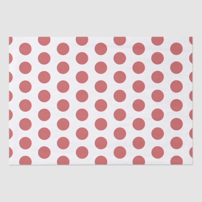 Red Polka Dots Retail Packaging Tissue Paper (Front)