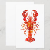 Red polygonal lobster (Front/Back)
