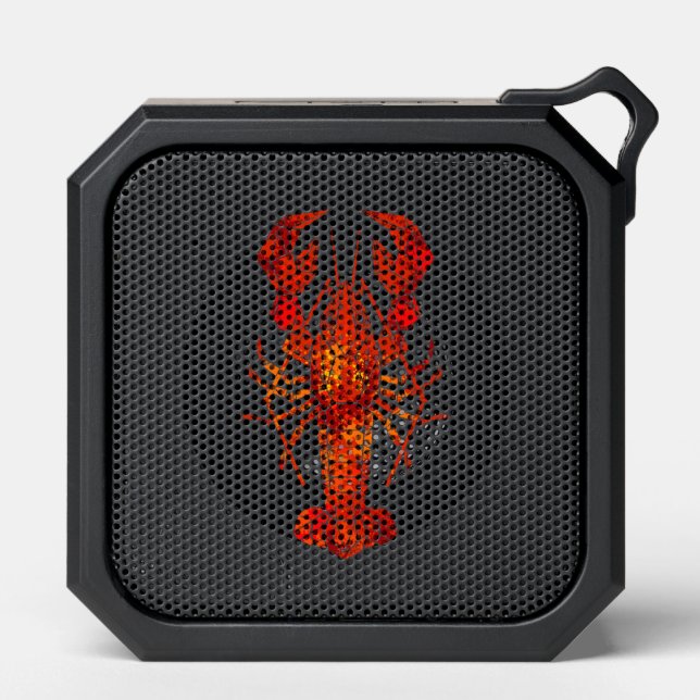 Red polygonal lobster bluetooth speaker (Front)