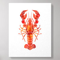 Red polygonal lobster