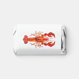 Red polygonal lobster hershey's miniatures