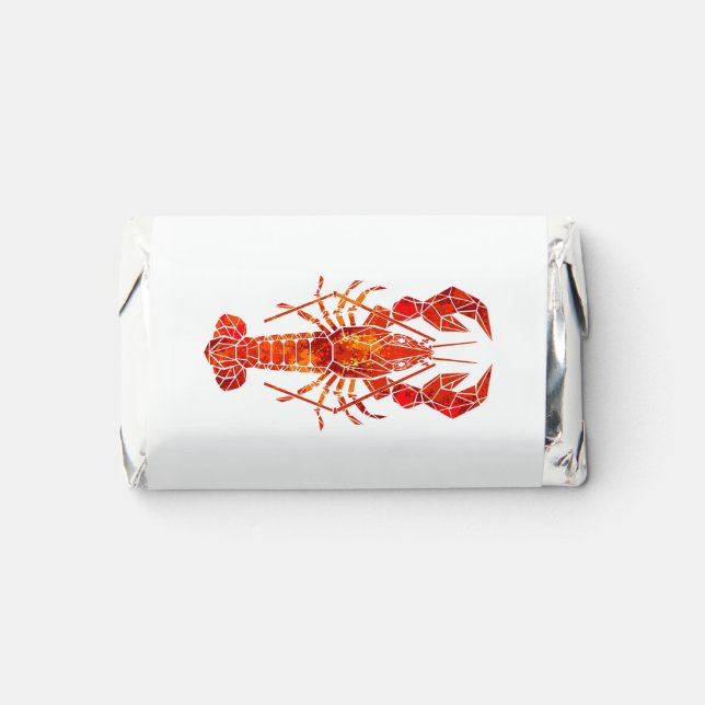 Red polygonal lobster hershey's miniatures (Front)
