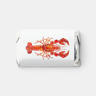 Red polygonal lobster hershey's miniatures