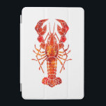 Red polygonal lobster iPad mini cover<br><div class="desc">Picturesque,  drawn with spots of red paint in polygonal style boiled,  delicious lobster on white background.</div>