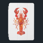 Red polygonal lobster iPad mini cover<br><div class="desc">Picturesque,  drawn with spots of red paint in polygonal style boiled,  delicious lobster on white background.</div>