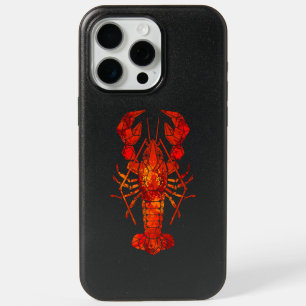 Red polygonal lobster iPhone 15 pro max case