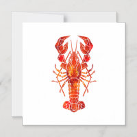 Red polygonal lobster