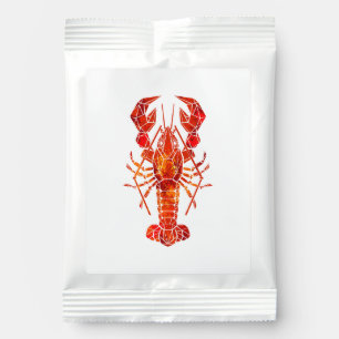 Red polygonal lobster margarita drink mix