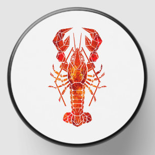 Red polygonal lobster mini candle favors