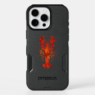 Red polygonal lobster iPhone 16 pro max case