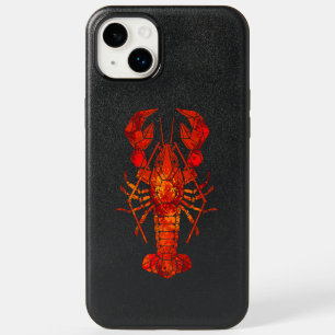 Red polygonal lobster OtterBox iPhone 14 plus case