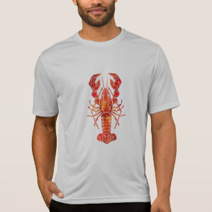 Red polygonal lobster T-Shirt