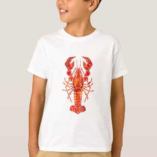 Red polygonal lobster T-Shirt