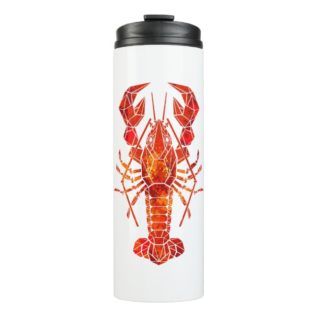 Red polygonal lobster thermal tumbler (Front)