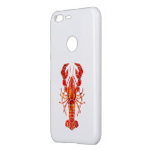 Red polygonal lobster uncommon google pixel XL case (Back/Left)