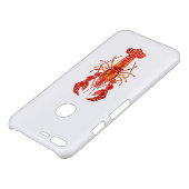 Red polygonal lobster uncommon google pixel XL case (Top)