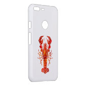 Red polygonal lobster uncommon google pixel XL case (Back/Right)