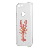Red polygonal lobster uncommon google pixel XL case (Back/Left)