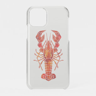 Red polygonal lobster iPhone 11 pro case