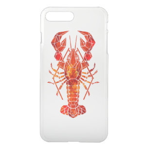 Red polygonal lobster iPhone 8 plus/7 plus case