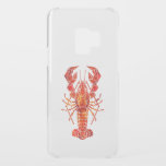Red polygonal lobster uncommon samsung galaxy s9 case<br><div class="desc">Picturesque,  drawn with spots of red paint in polygonal style boiled,  delicious lobster on white background.</div>