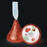 Red Pomegranate Botanical Mediterranean Wedding  Hershey®'s Kisses®<br><div class="desc">A beautiful design with rustic red floral Pomegranate fruit and leaves on a Mediterranean style white wash wall. An elegant wedding botanical Pomegranate wedding favor design perfect for Mediterranean style weddings. Matching wedding invitations and other stationery items are also available.</div>