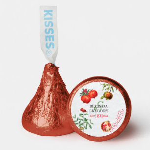 Red Pomegranate Botanical Mediterranean Wedding Hershey®'s Kisses®