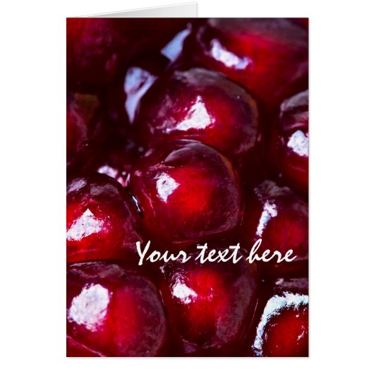 Red Pomegranate Seeds Cards (Front)