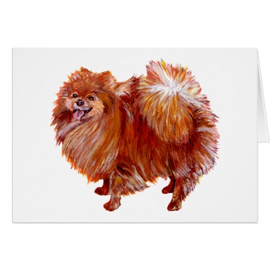 Red Pomeranian Cards (Front Horizontal)