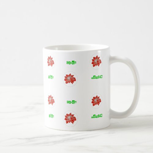 Red Ponsettia Flower Tea and Coffee Mug