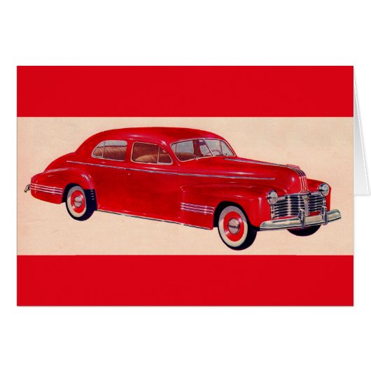 red Pontiac Torpedo Cards (Front Horizontal)