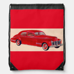 red Pontiac Torpedo Drawstring Bag