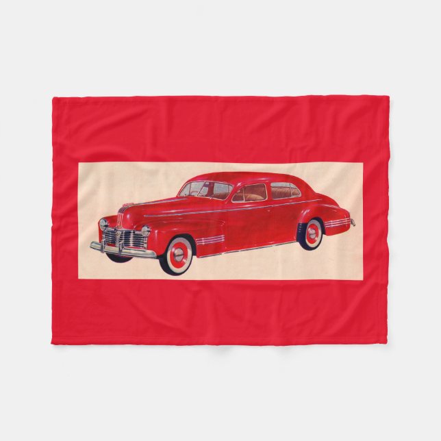 red Pontiac Torpedo Fleece Blanket (Front (Horizontal))