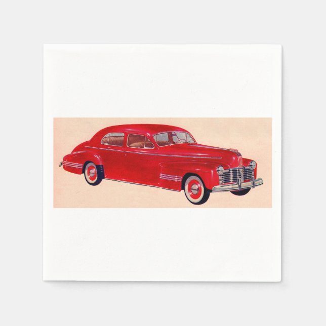 red Pontiac Torpedo Paper Napkins (Front)
