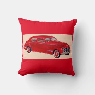 red Pontiac Torpedo Throw Pillow