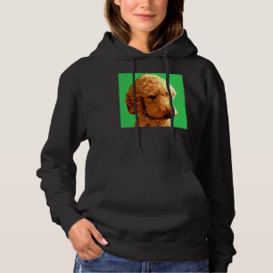 Red Poodle Green Hoodie