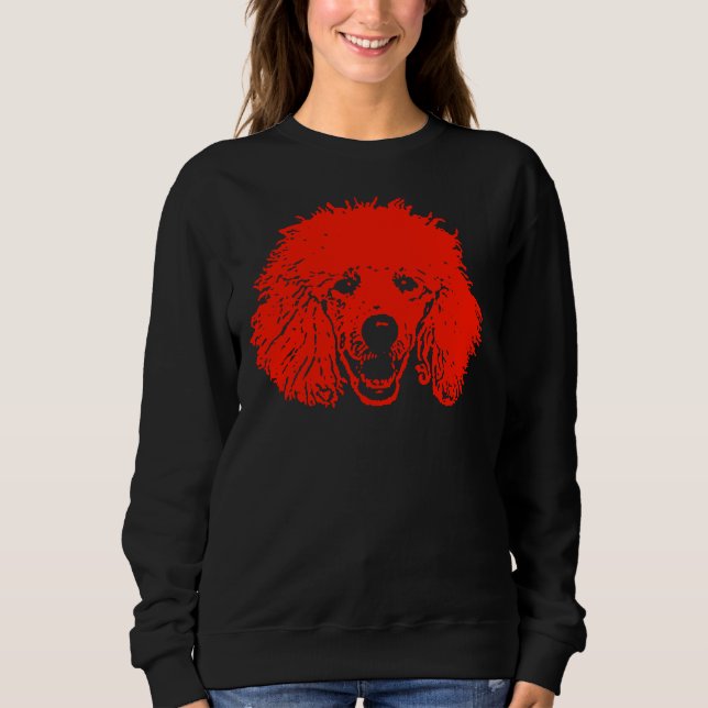 Red Poodle  T- Sweatshirt (Front)