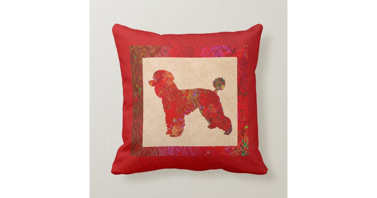 poodle throw pillows