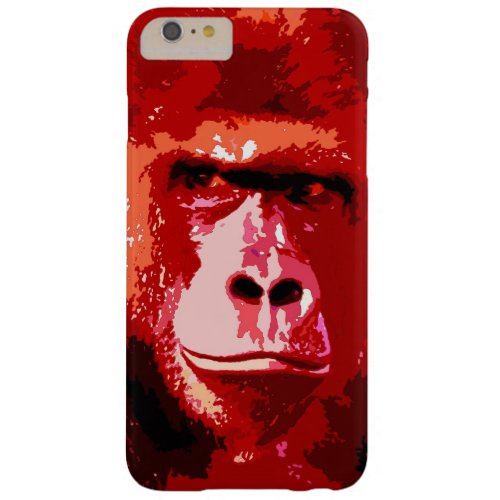 Red Pop Art Gorilla Barely There iPhone 6 Plus Case