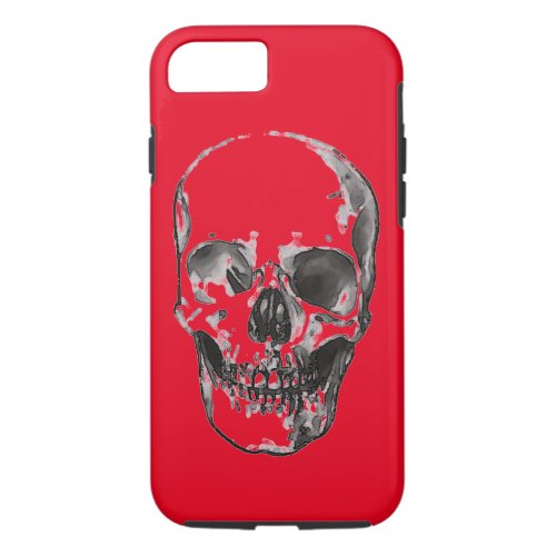 Red Pop Art Skull iPhone 87 Case