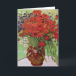 Red Poppies and Daisies By Vincent Van Gogh  Card<br><div class="desc">Red Poppies and Daisies. Painted by Vincent Van Gogh in 1890.

This image is in the public domain.</div>