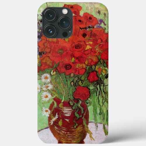 Red Poppies and Daisies by Vincent van Gogh iPhone 13 Pro Max Case