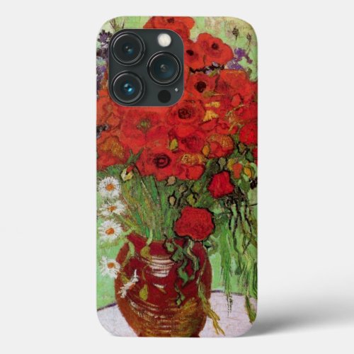 Red Poppies and Daisies by Vincent van Gogh iPhone 13 Pro Case