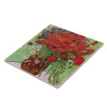 Red Poppies and Daisies By Vincent Van Gogh Ceramic Tile<br><div class="desc">Red Poppies and Daisies. Painted by Vincent Van Gogh in 1890.

This image is in the public domain.</div>