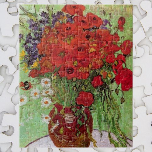 Red Poppies and Daisies by Vincent van Gogh Jigsaw Puzzle