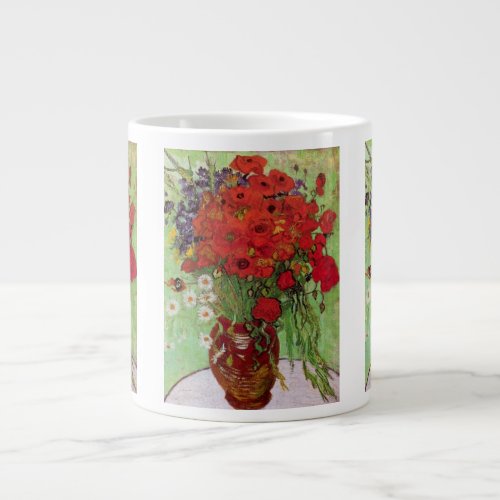 Red Poppies and Daisies by Vincent van Gogh Large Coffee Mug