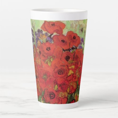 Red Poppies and Daisies by Vincent van Gogh Latte Mug