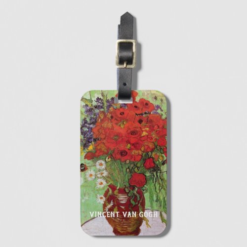 Red Poppies and Daisies by Vincent van Gogh Luggage Tag