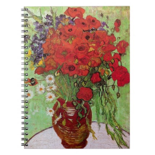 Red Poppies and Daisies by Vincent van Gogh Notebook